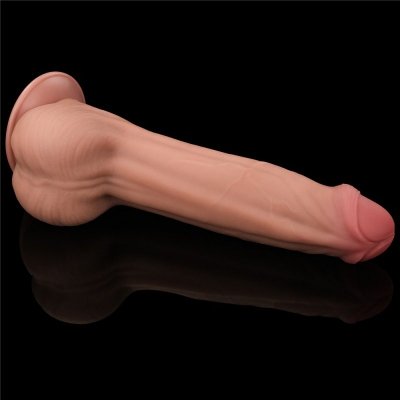 11.5&#039;&#039; KING SIZED SLIDING SKIN DUAL LAYER DONG