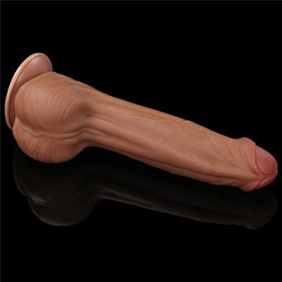 11.5&#039;&#039; KING SIZED SLIDING SKIN DUAL LAYER DONG