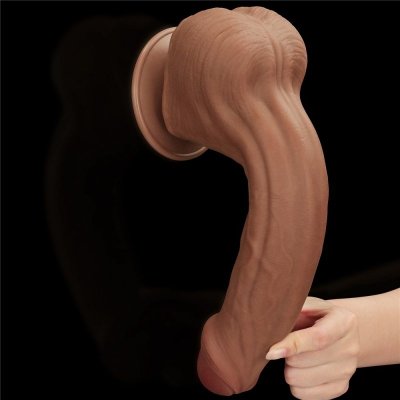 11.5&#039;&#039; KING SIZED SLIDING SKIN DUAL LAYER DONG