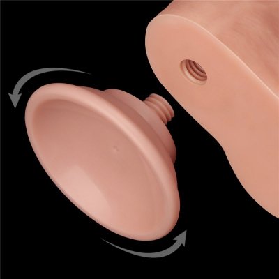 DILDO 8.5&#039;&#039; SLIDING SKIN DUAL LAYER DONG FLESH