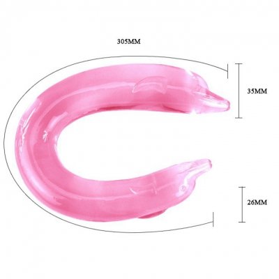 PODWÓJNE DILDO DOUBLE DOLPHIN