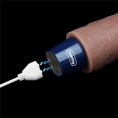 WIBRATOR 9&quot; REAL SOFTEE VIBRATING DILDO