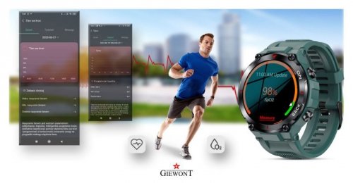Smartwatch GIEWONT Pionier GPS GW460-2 - Sea Green
