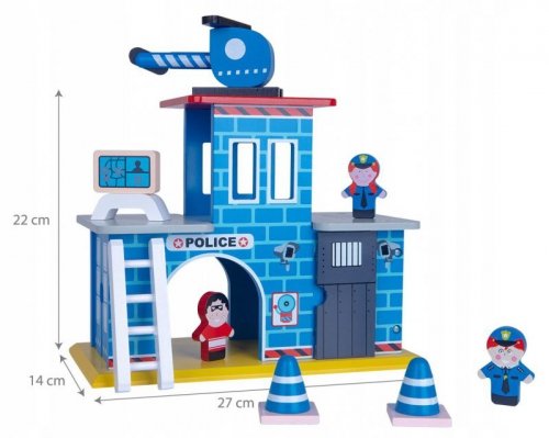 Posterunek policji z drewna