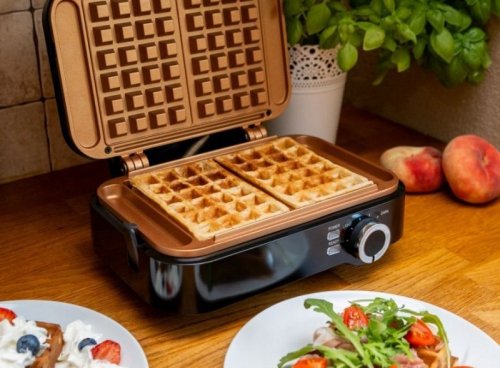 GOFROWNICA ELDOM SOLIDNA 2 DUŻE GOFRY SUPER MOC 2000W