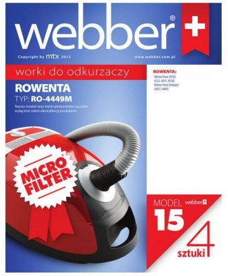 Worki Webber Rowenta Silence 4449 (15 micro filter)
