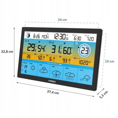 MULTI STACJA POGODOWA METEO SP500 WIFI POMIAR JAKOŚCI POWIETRZA
