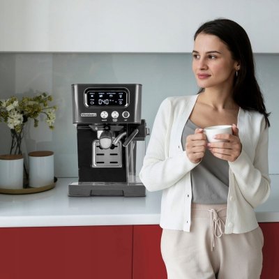 EKSPRES DO KAWY, CIŚNIENIOWY, KOLBOWY, PÓŁAUTOMATYCZNY, WEBBER 15 BAR M5 ANDES