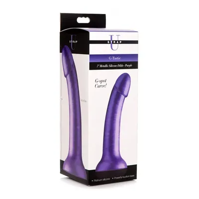 XR Brands - Metalowe, silikonowe dildo  - 17,8 cm