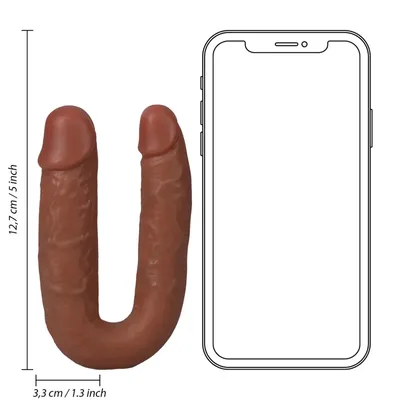 RealRock  - Zawinięte realistyczne dildo - podwójne 12,7 cm
