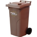 Pojemnik na odpady 240l EUROPLAST brąz