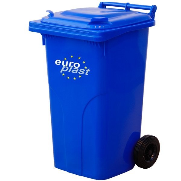 Pojemnik na odpady 240l EUROPLAST czerwony