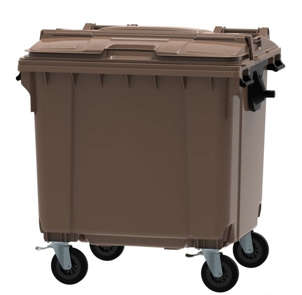 Pojemnik na odpady ESE 1100l Split-LID Czarny