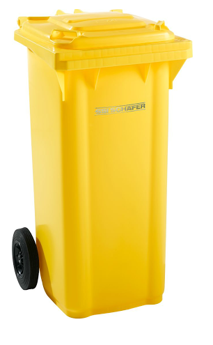 Pojemnik na odpady 120l SSI-Schaefer Czerwony