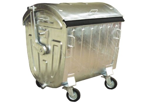 Metalowy pojemnik SM 1100 klapa półokrągła