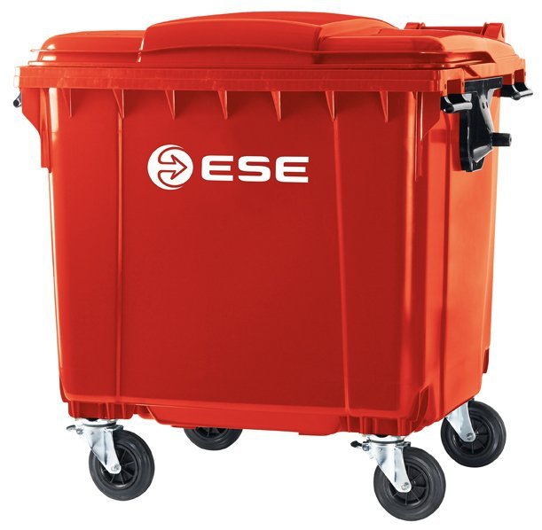 Pojemnik na odpady bytowe ESE 1100l Czerwony