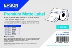 Premium Matte Label - Die-cut Roll: 102mm x 76mm, 1570 etykiet