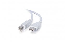 Kabel USB (A / B), 3 m, biały