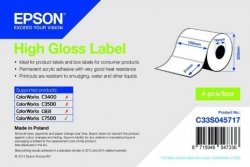 High Gloss Label - Die-cut Roll: 102mm x 51mm, 2310 etykiet