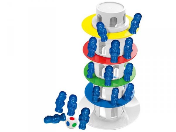 Rodzinna gra zręcznościowa CHWIEJNA WIEŻA &quot;Wobbly Tower&quot; Ruchoma, krzywa wieża
