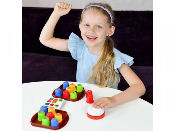 Edukacyjna Gra Logiczna &quot;MOLE MAZE&quot; 2w1 SZYBKIE KUBECZKI, Kółko Krzyżyk, Karty