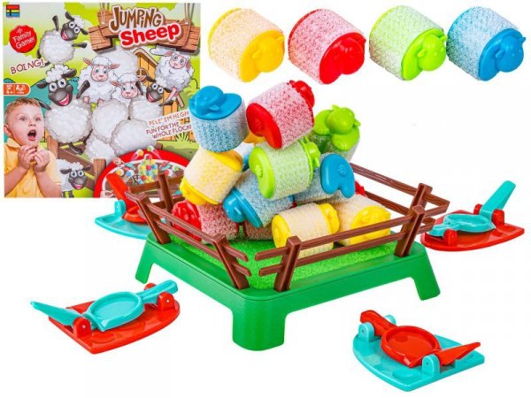 Rodzinna Gra Zręcznościowa &quot;Jumping Sheep&quot; SKACZĄCE OWCE Pchełki