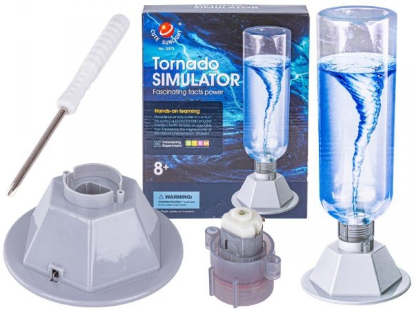 Zabawka Edukacyjna Naukowa dla dzieci TORNADO DIY Zbuduj To Sam Symulator Tornada