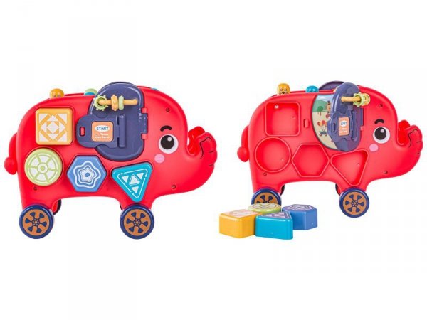 Edukacyjny, Interaktywny Zabawny Słonik, Funny Cartoon Elephant, Wesoły Słoń