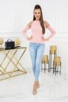 Sweter damski Vittoria Ventini Eliza Tulle MCY02679 Flamingo