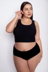 Figi damskie Julimex Flexi-One Plus Size Maxi Czarne