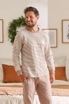 Piżama męska Doctor nap PMB 4530 beżowa