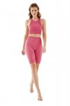 Top sportowy Seamless halter rib 1203 rose Gabriella