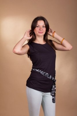 Bluzka damska Lookat Lucinda 3980 grafitowa