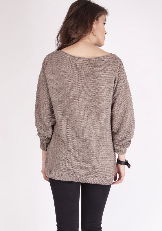 Sweter damski MKM Beatrix SWE 097 Mocca