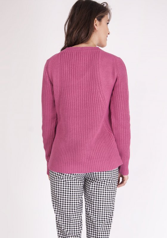 Sweter damski MKM Victoria SWE 123 Różowy