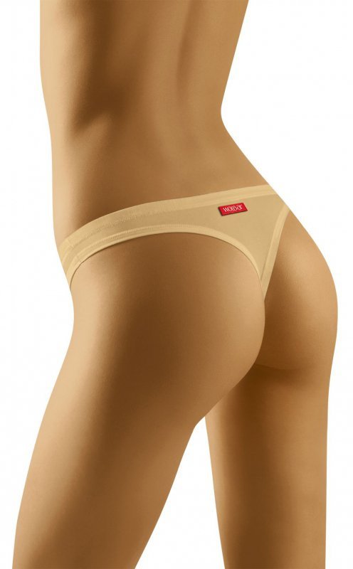 Stringi damskie Wol-Bar Simple Soft Beżowe