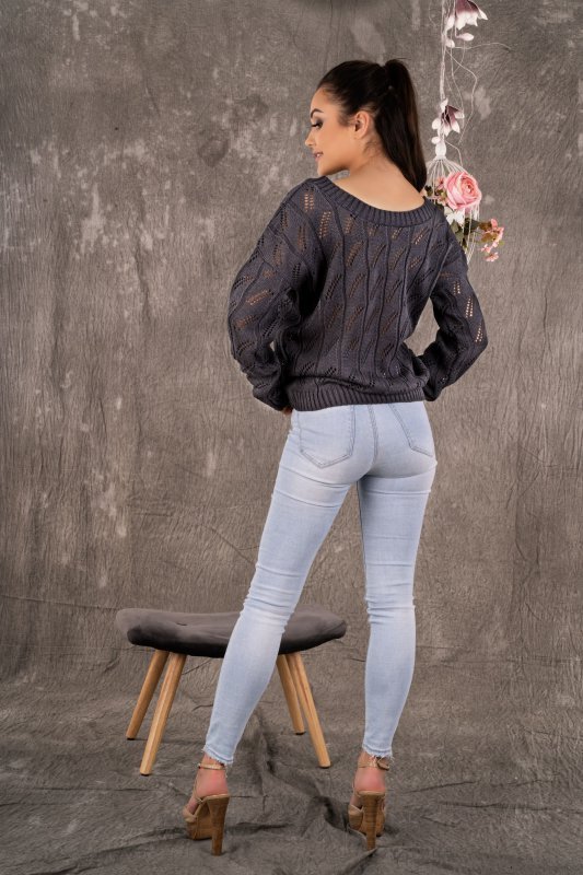 Sweter damski Merribel Gloris Graphite