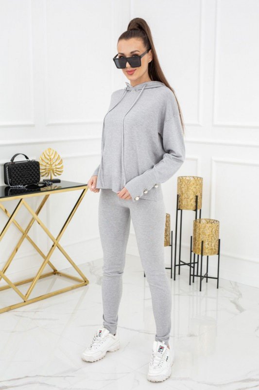 Komplet damski Vittoria Ventini Kim Pearl Buttons PU1121 Silver