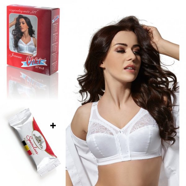 Biustonosz miękki Viki Joanna 577 biały