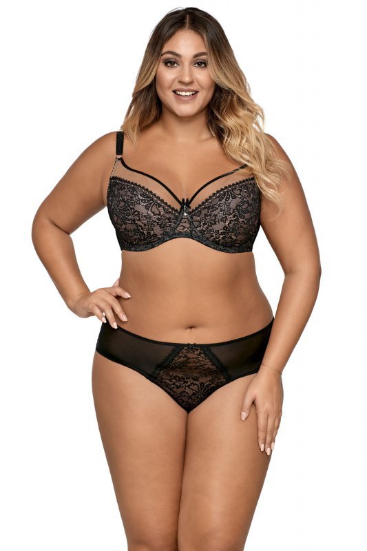 Biustonosz miękki Ava 1396 Crystal czarny plus size