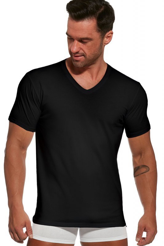 Koszulka męska Cornette Authentic 201 new czarna