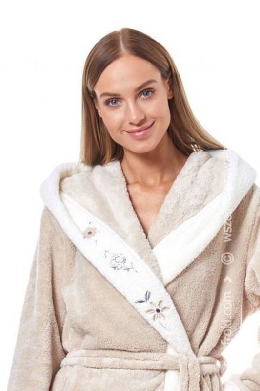 Szlafrok damski L&amp;L HFT 9145 angora