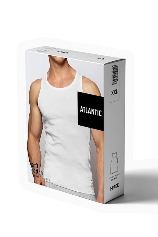 Koszulka męska Atlantic BMV 046 biała
