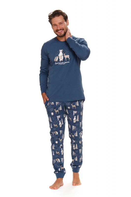 Piżama męska Doctor nap PMB 4329 deep blue plus