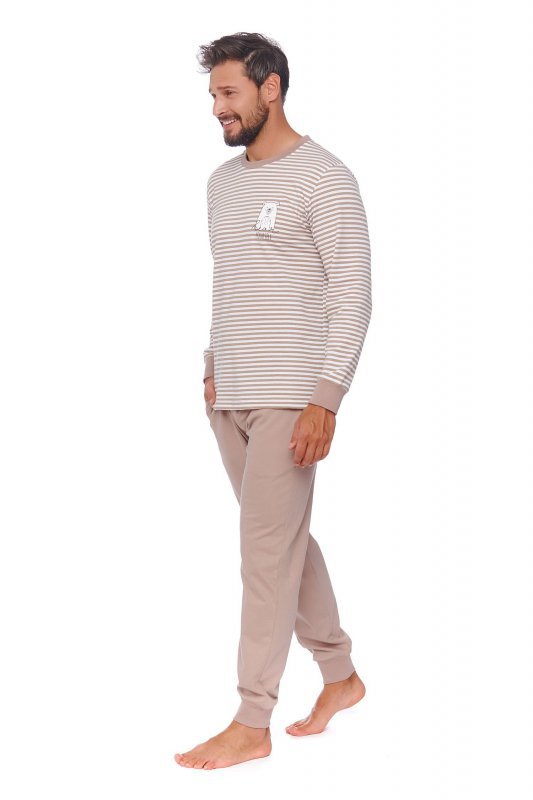 Piżama męska Doctor nap PMB 4530 beżowa