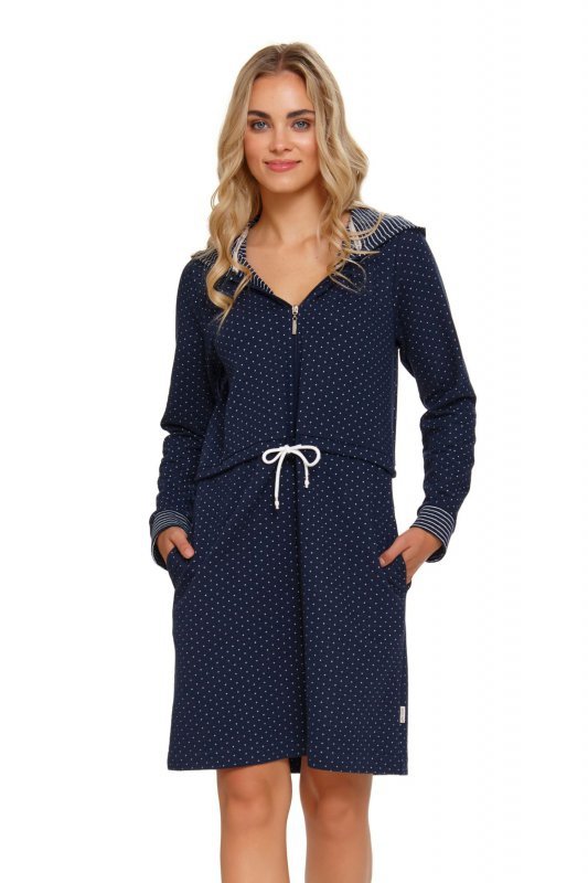 Szlafrok damski Doctor nap SMZ 5241 navy blue