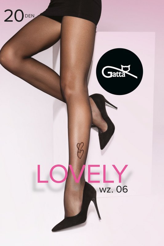 Rajstopy damskie Gatta Lovely 06 20 den czarne plus