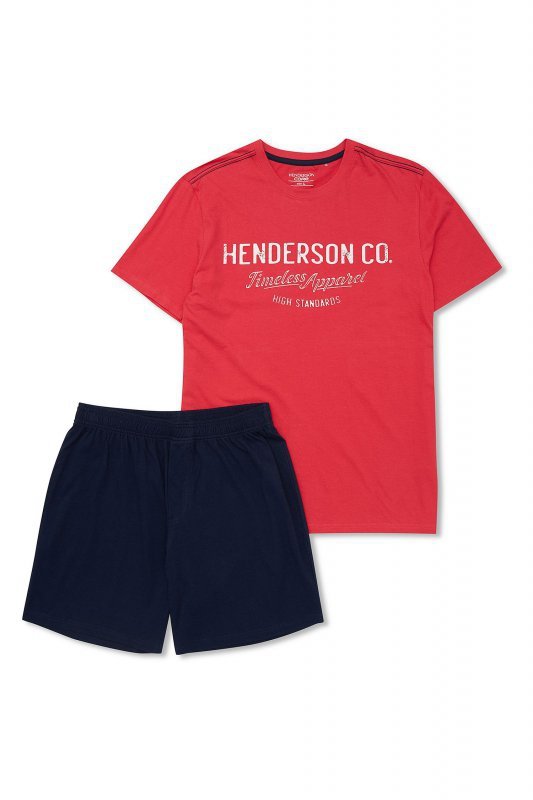 Piżama męska Henderson Creed 41286 czerwona