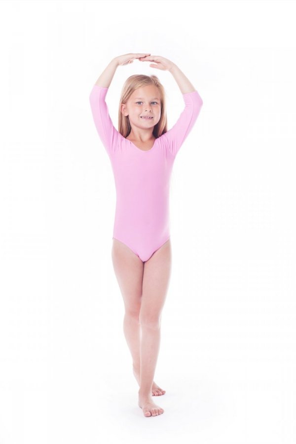 Body gimnastyczne lycra (B9) rękaw 3/4 Shepa