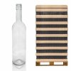 Szklana butelka Bordeaux 750 ml BVS30H bezbarwna na alkohol – paleta 1398 szt. idealna dla hurtu.